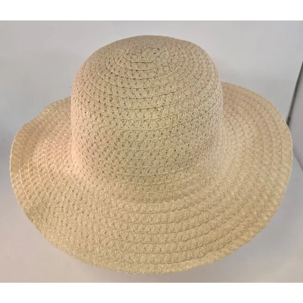 Straw Beach Hat Boho Adult Womens Sunhat Casual Outdoor Beach Ocean Sun Garden - Picture 5 of 9